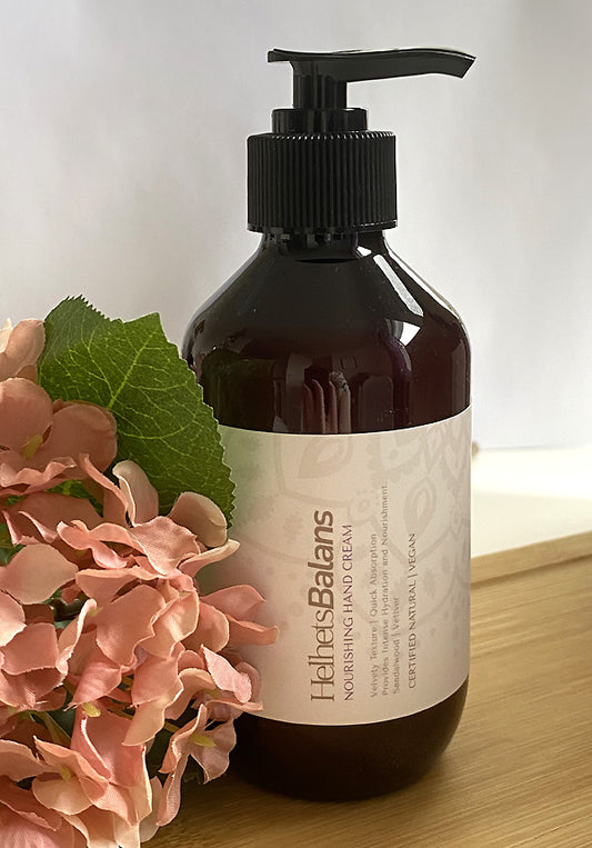Mjukgörande Handkräm - Sandelträ/Vetiver - EcoCert COSMOS, 270ml